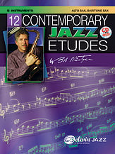 12 Contemporary Jazz Etudes E-Flat Instruments BK/CD cover Thumbnail